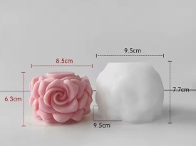 Molde silicona velon cubierto de flores